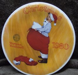 'Scotty Plays Santa' Norman Rockwell Plate -1980 Limited Edition