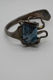 Fork Bracelet With Blue Stone #566