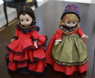 Madame Alexander Dolls Spanish And Swedish 8'