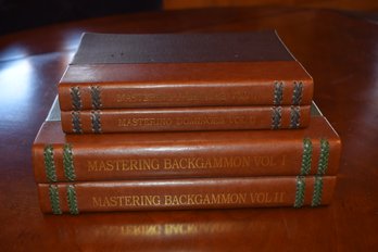 Mastering Dominos And Mastering Backgammon Vol I And II Games In Boxes That Look Like Books