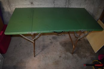 Army Green 5' Metal Folding Table