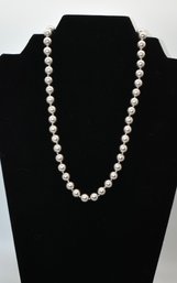Gorgeous Monet Silver Pearl Necklace #571