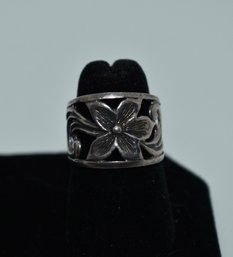 Sterling Floral Ring #735