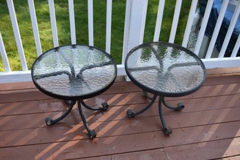Pair Of Outdoor Side Tables