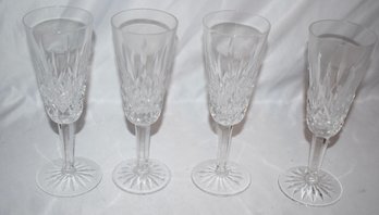 Waterford Irish Crystal Champagne Flutes (4) Lot #351