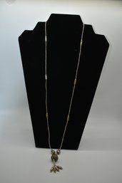 Silver Tassel Necklace #630