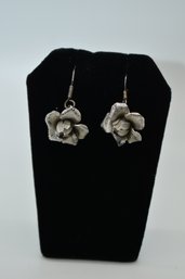 Sterling Flower Earrings #633