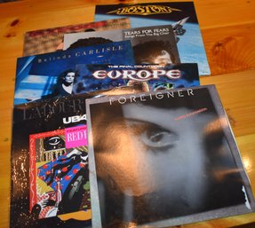 80's Vinyl Records- Exposure, Foreigner, UB40, Boston, Belinda Carlisle, Europe, Tears For Fears