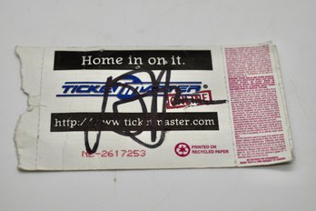 Authentic Autographed Elton John Ticket Stub