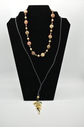 Stone And Gold Design Necklaces #390