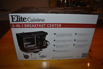 Elite Cuisine Breakfast Center EBK-200B New In Box