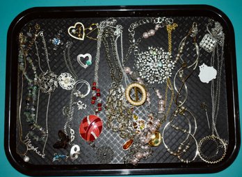 Necklace And Brooch Pin Lot #785