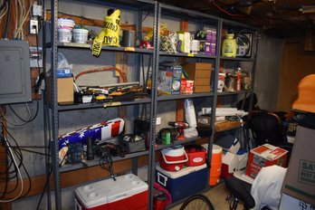 Garage Storage Shelves (4) Contents Sold Separately