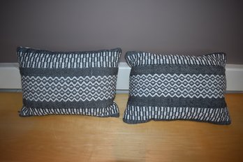 Geometric Grey And Cream Decorative Pillows
