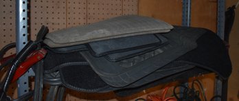 Various Lot Of Car Mats And Pair Of Jumper Cables
