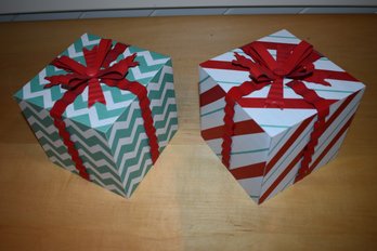 Wooden Holiday Christmas Boxes