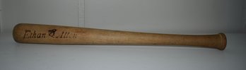 Ethan Allen 15' Pyrographed Wood Collector Baseball Bat Lot 817