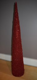Red Glitter Christmas Tree 48'