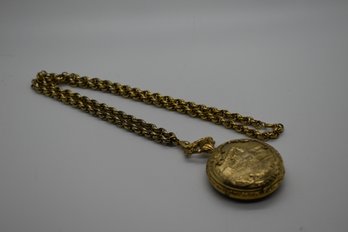 Vintage Futura Train Pocket Watch With Fob Chain #610