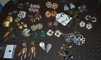 Large Paired Earring Lot 1/2 #689