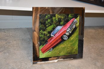 D Brown Painting 1961 Chevy  On Mirror 12' Square Lot 823