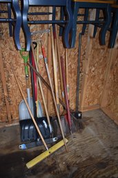 Shed Tools With 5 Gallon Gas Can Lot 1/2
