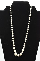 Vintage White Stone Necklace #614