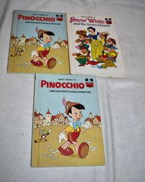 Walt Disney's Wonderful World Of Reading Pinocchio (2 1972/1973) And Snow White And The Seven Dwarfs 1973