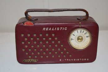 Realistic 8 Transistors Coat Pocket Radio 1959 Toshiba Lot 834