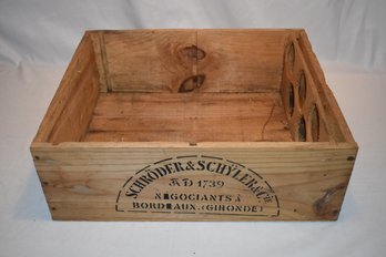 Schrder & Schler & Cie Bordeaux Vintage Wine Crate