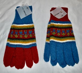 Two New Pairs Of Fibers Innovative Knitwear Designs Gloves