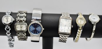 Vivani, Renos, Essie And Other Silver Color Fashion Watches #759