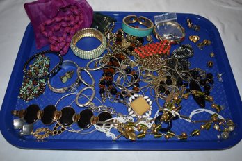 Estate Jewelry Lot Necklaces, Earrings, Bracelets Various #486