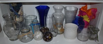Glass Vase And Home Decor Lot