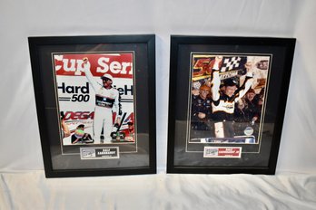 Dale Earnhardt And Dale Earnhardt Jr. Framed Pictures Kannapolis And Concord NC