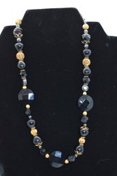 Kendra Scott Black Onyx Necklace 925 Stamped Clasp #501