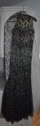 Morilee By Madeline Gardner Gorgeous Black And Rhinestone Formal Dress Size 8