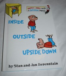 Inside Outside Upside Down Berenstain Book Fifth Edition 1968