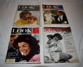 The Look Vintage Kennedy Magazines, JFK Memorial Issue  And 1961 Ladies Home Journal August 1961