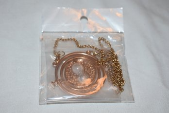 Harry Potter Time Turner Necklace Rose Gold 1 Of 2 Lot #468