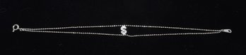 Sterling Silver S Monogrammed Bracelet #517