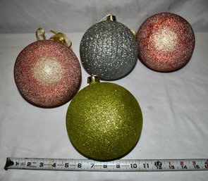 Large Glitterball Ornaments (4)