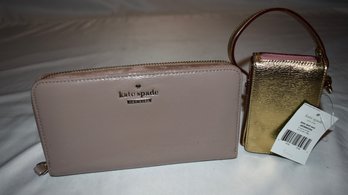 Kate Spade Patent Leather Wallet And IPod Case New With Tag