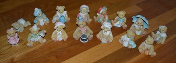 Enesco Cherished Teddies Large Lot With Boxes And Paperwork Lot 3/4