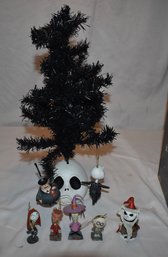 A Nightmare Before Christmas Tree And Bobble Head Ornaments