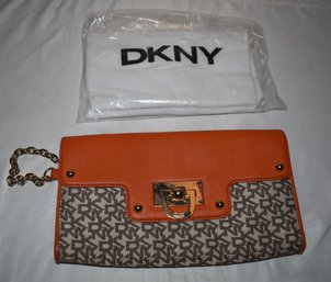 DNKY Donna Karen Clutch Purse Handbag With Bag
