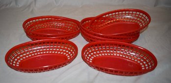Set Of 8 Plastic Alegacy Deli Sandwich Baskets