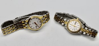 Technos Golf And Citizens Two Toned Ladies Watches #556