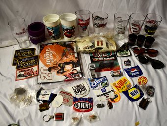 Nascar Racing Glass Patch Watch Glasses And Sunglasses Lot
