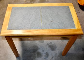 Slate Top Wooden Side Table